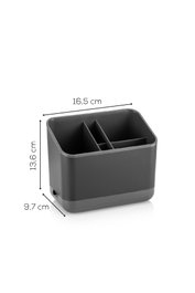 Hermia 2LIBNM-8052 Organizador de Plástico, Antracita, Juego de 2 Piezas